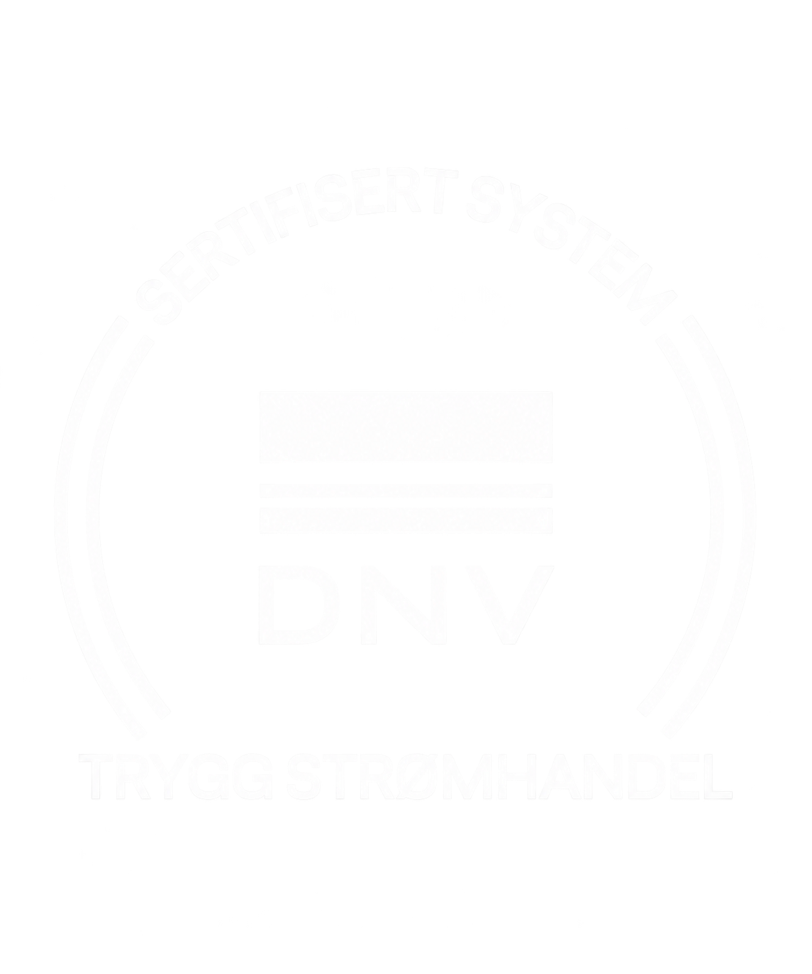 Sertifisering: Trygg strømhandel i samarbeid med DNV. Stempel.